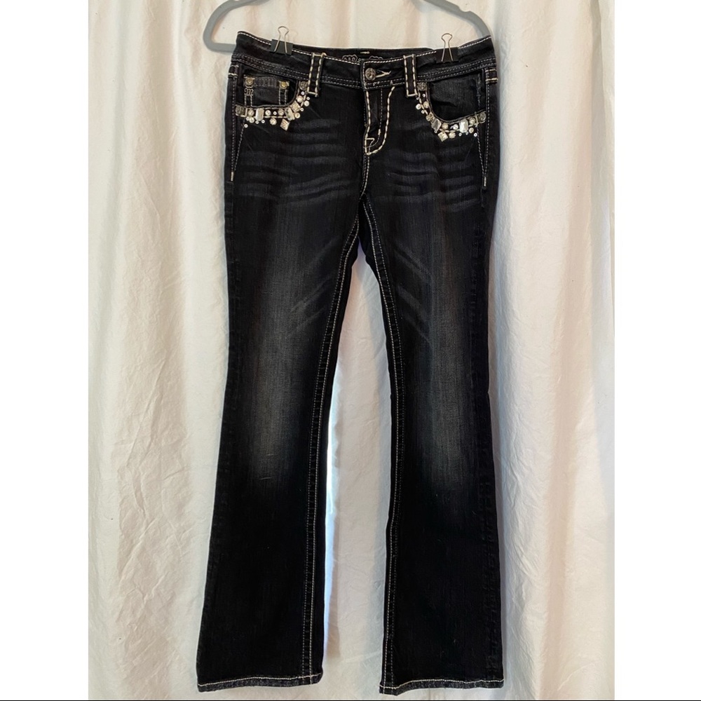 Miss Me Jeans size 27 dark wash boot cut low rise